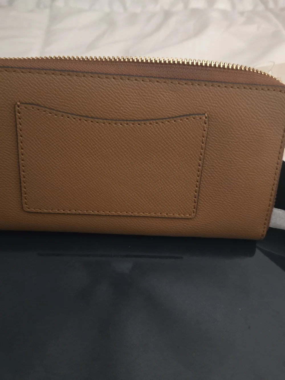 Michael Kors Women's Brown Leather Zip Wallet